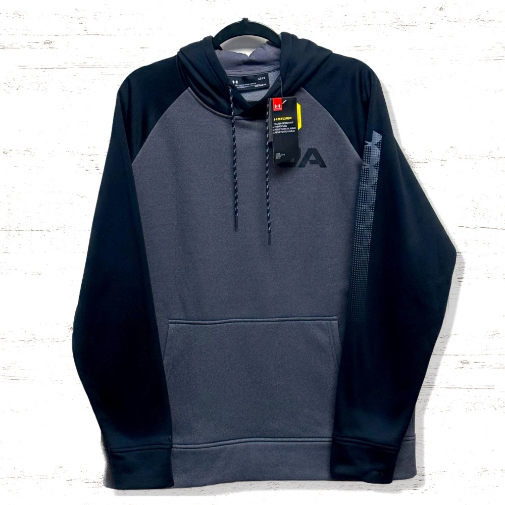 Under Armour Storm Men’s Black & Gray Long Sleeve Hoodie New with Tags